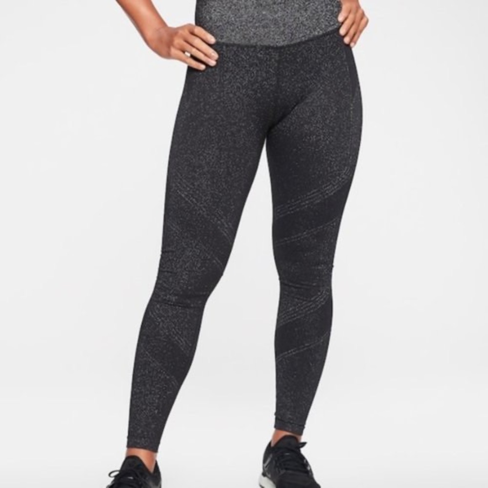 Athleta Black Sparkle Leggings